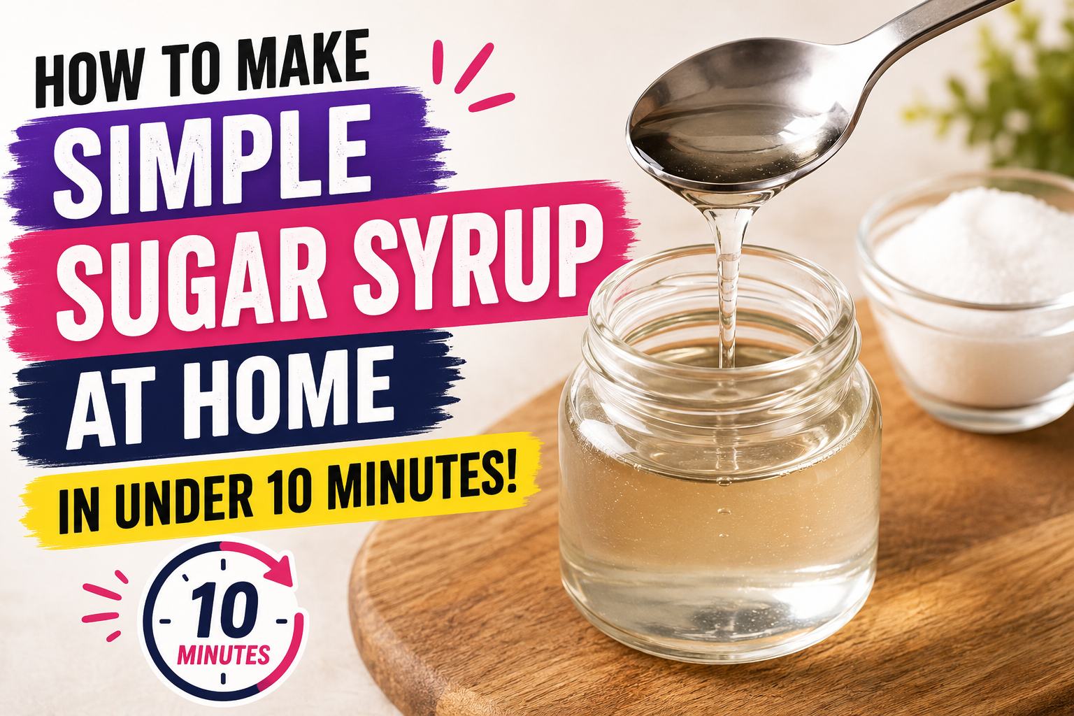 How to Make Simple Sugar Syrup at Home in Under 10 Minutes