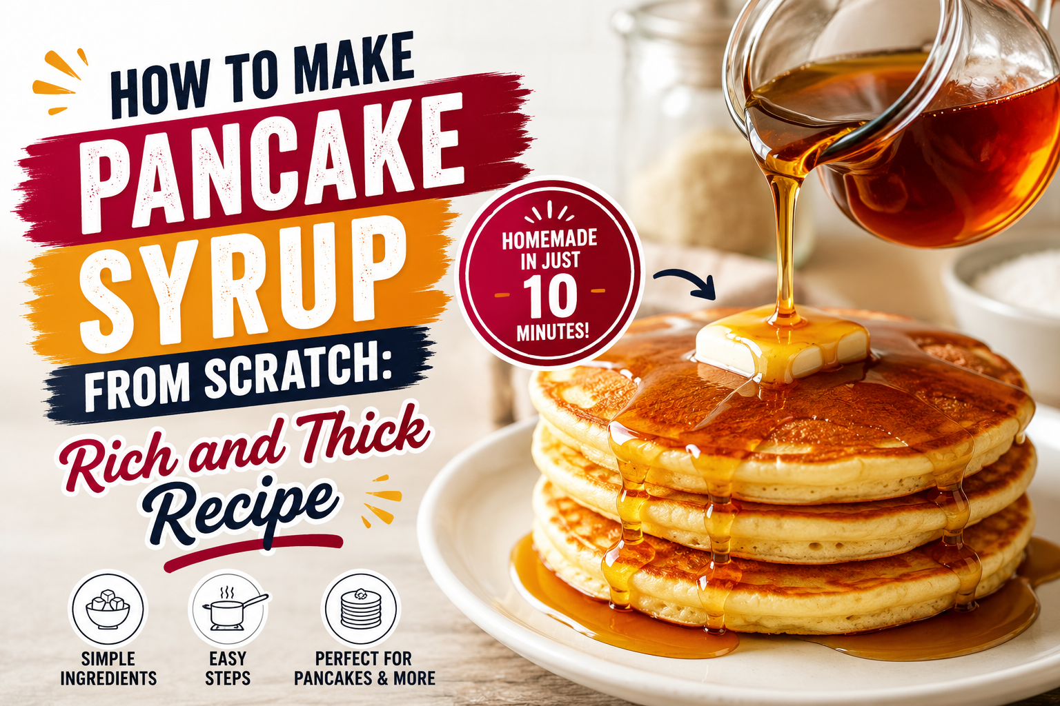 How to Make Pancake Syrup From Scratch: Rich and Thick Recipe