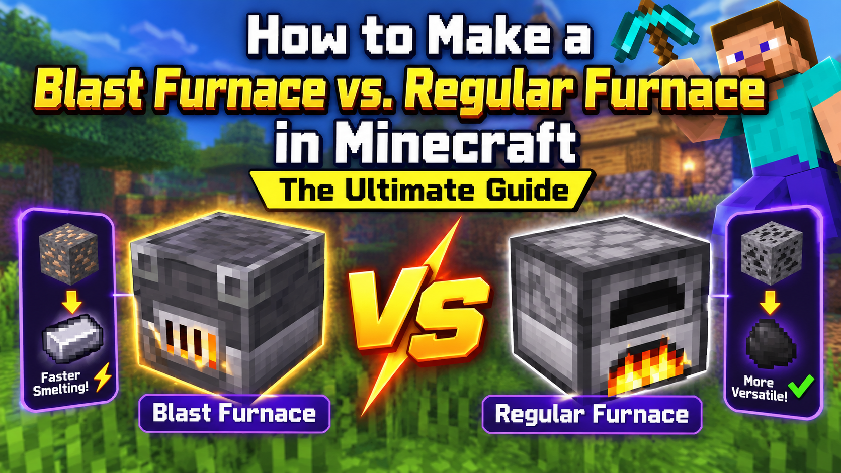 How to Make a Blast Furnace vs. Regular Furnace in Minecraft: The Ultimate Guide