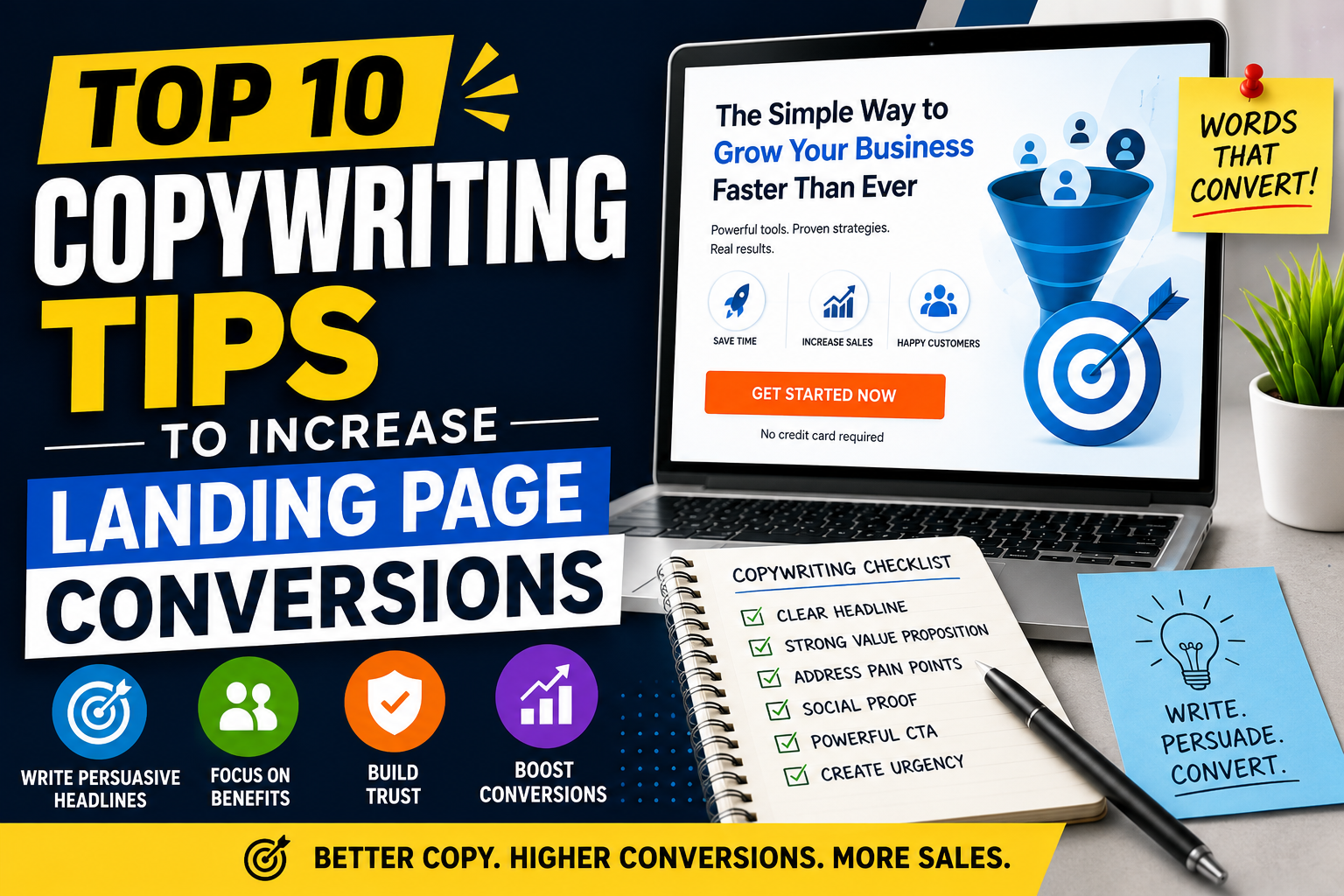 Top 10 Copywriting Tips to Increase Landing Page Conversions
