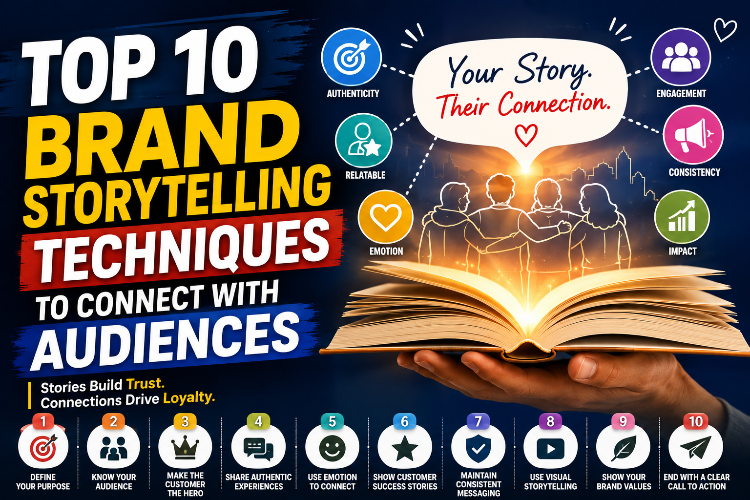 Top 10 Brand Storytelling Techniques to Connect with Audiences