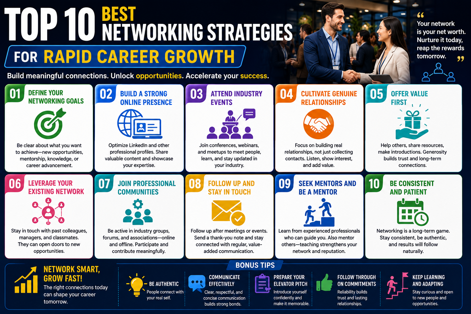 Top 10 Best Networking Strategies for Rapid Career Growth