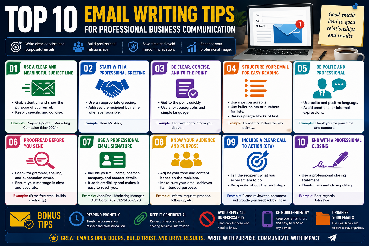 Top 10 Email Writing Tips for Professional Business Communication
