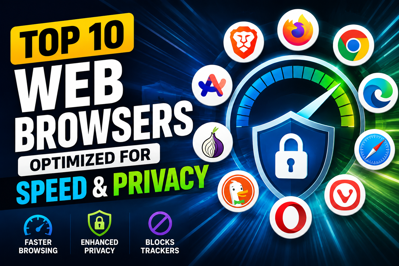 Top 10 Web Browsers Optimized for Speed and Privacy
