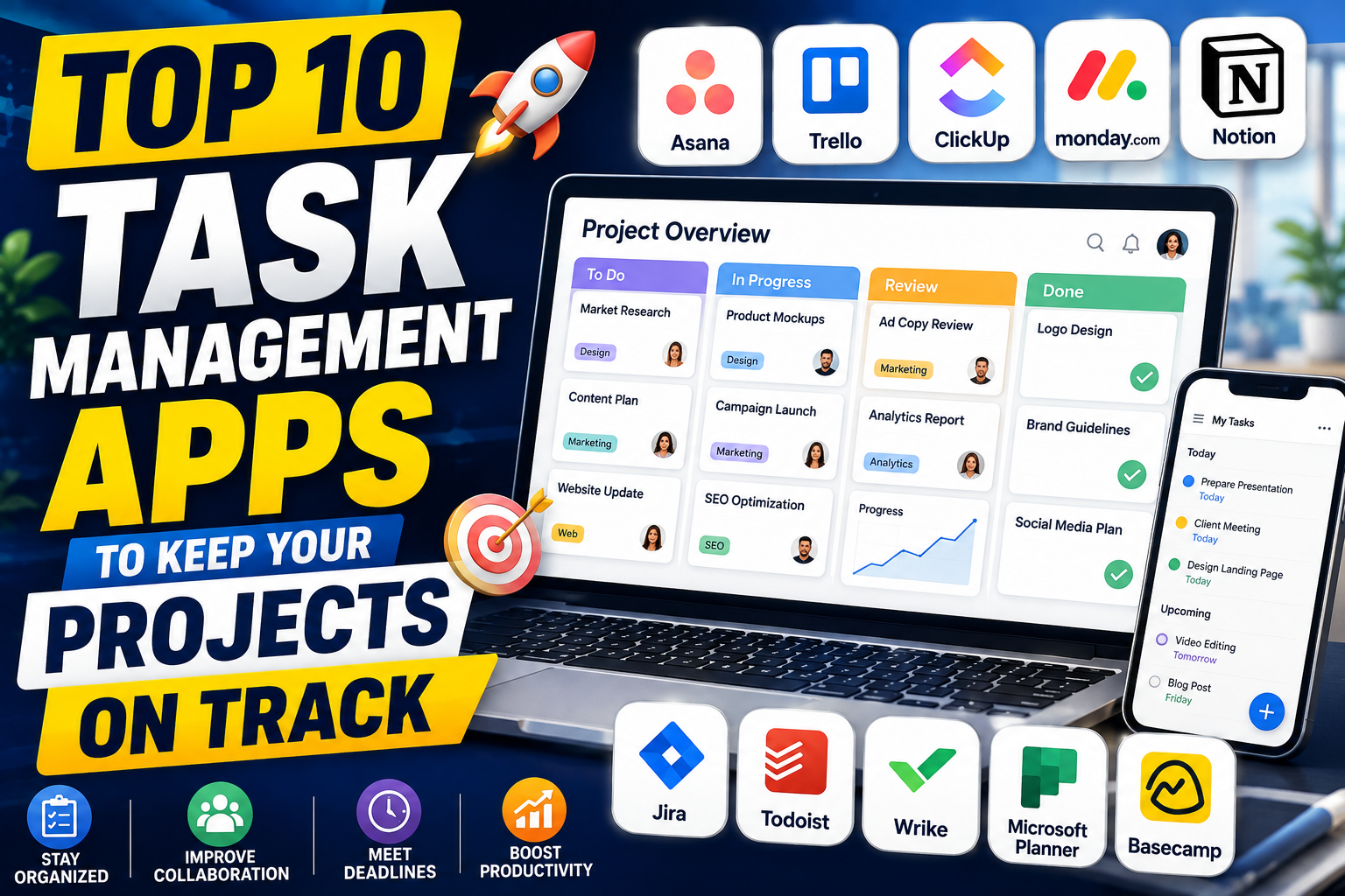 Top 10 Task Management Apps to Keep Your Projects on Track