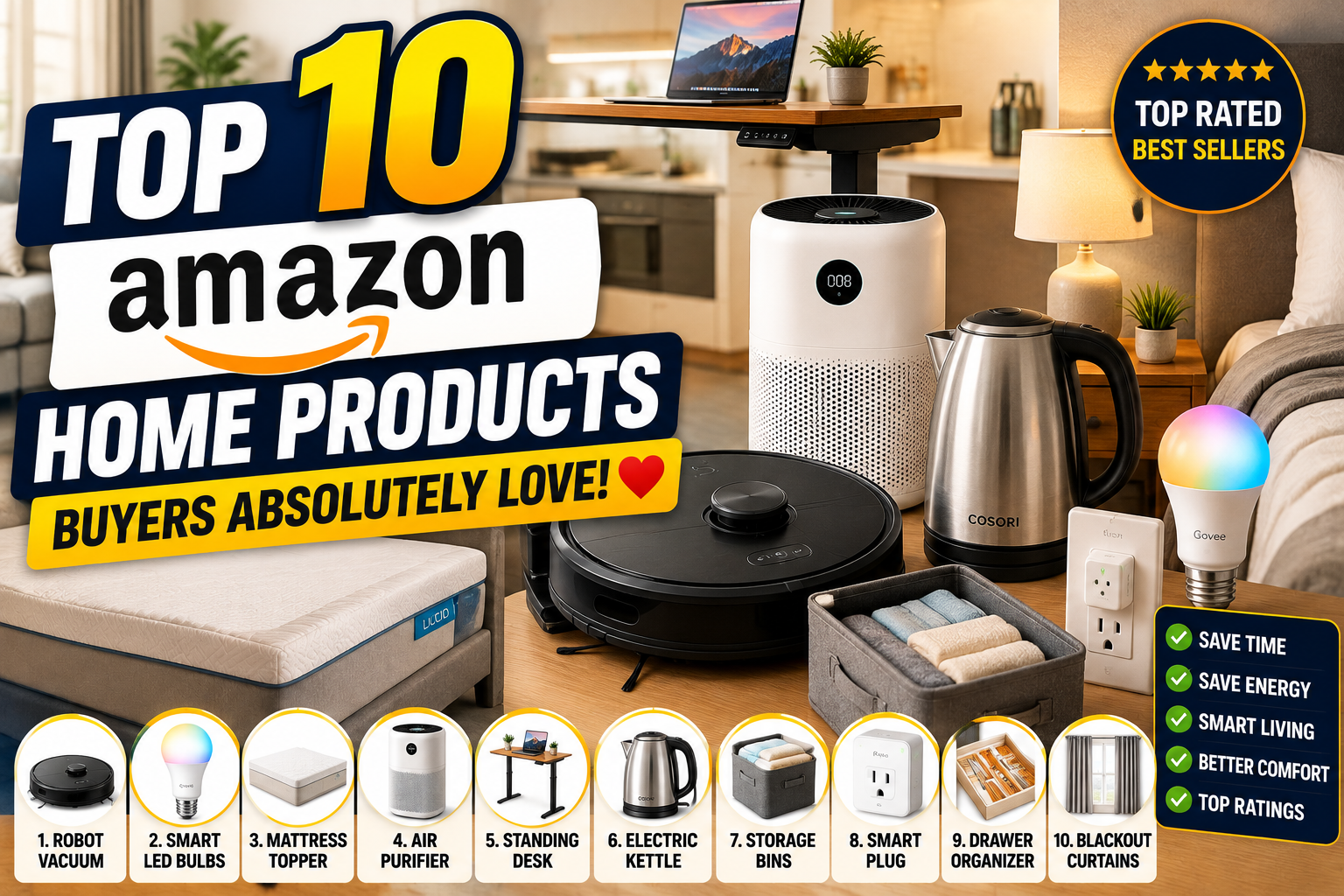 Top 10 Amazon Home Products Buyers Absolutely Love