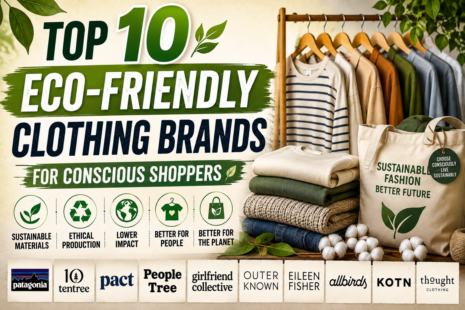 Top 10 Eco-Friendly Clothing Brands for Conscious Shoppers