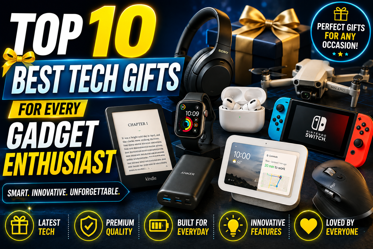 Top 10 Best Tech Gifts for Every Gadget Enthusiast