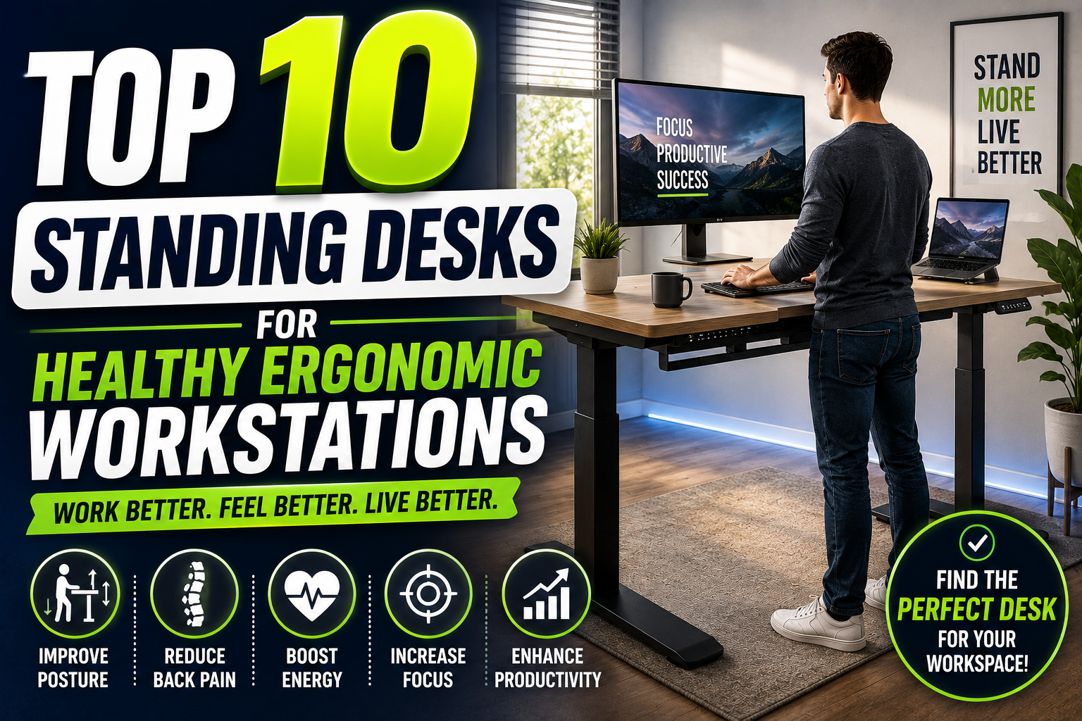 Top 10 Standing Desks for Healthy Ergonomic Workstations