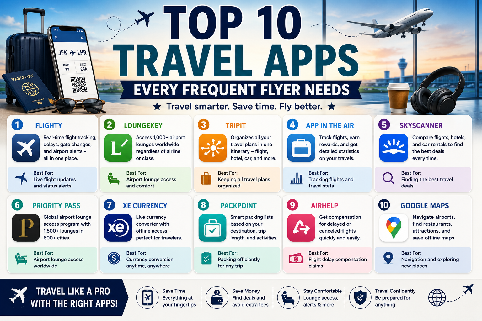 Top 10 Travel Apps Every Frequent Flyer Needs