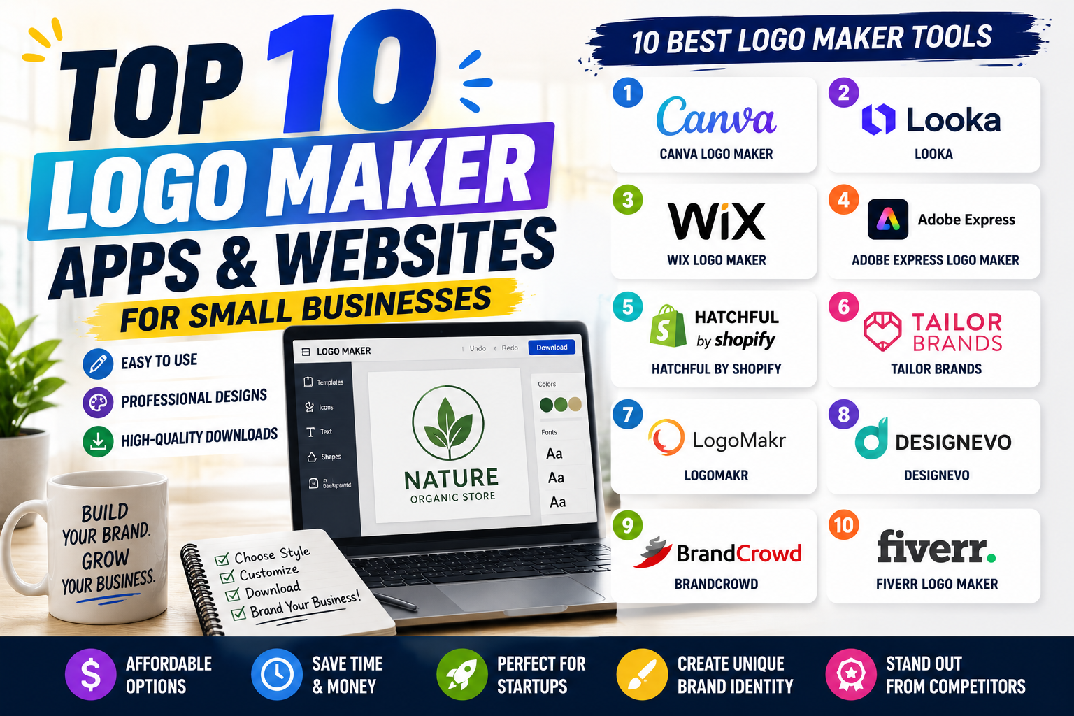 Top 10 Logo Maker Apps and Websites for Small Businesses