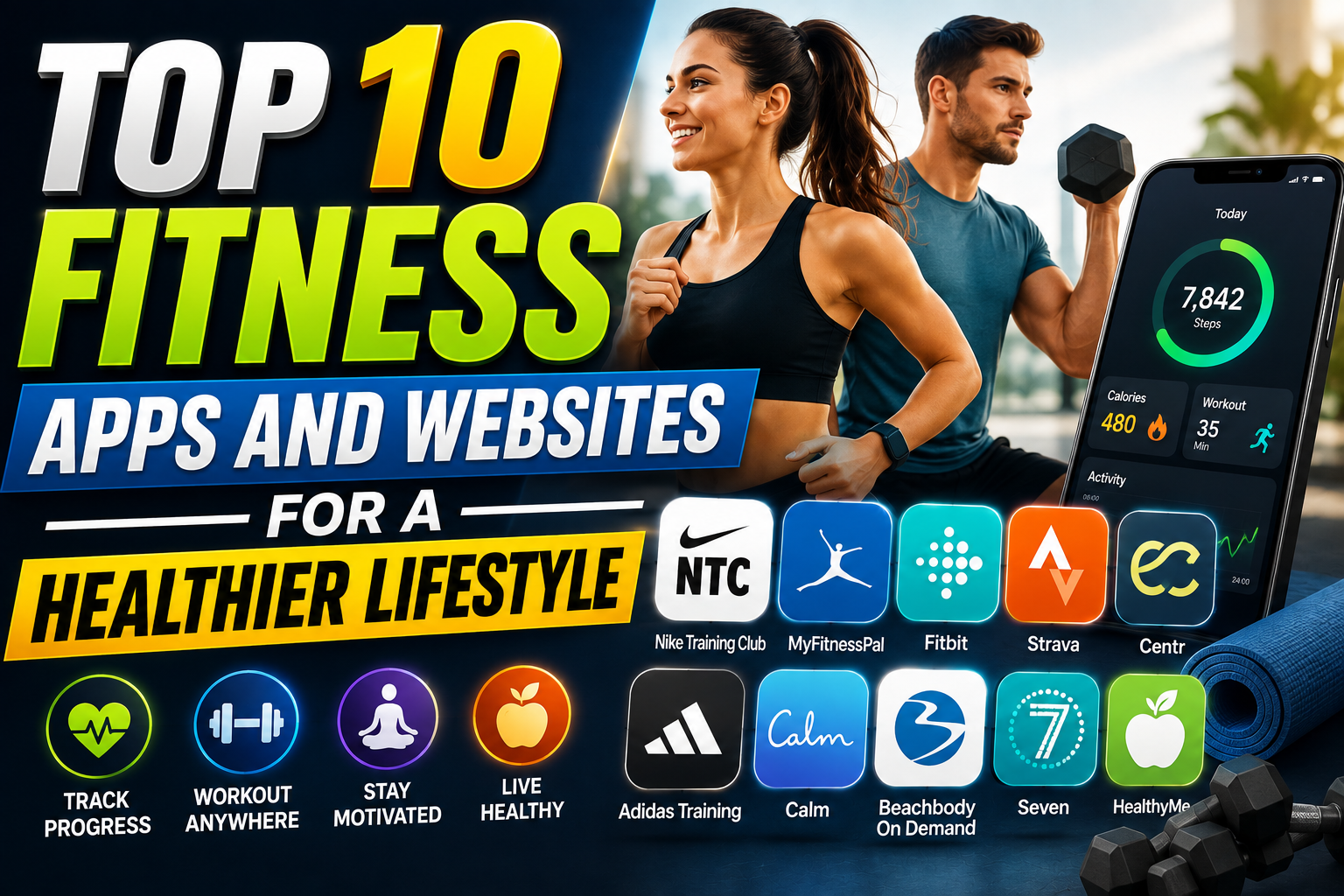 Top 10 Fitness Apps and Websites for a Healthier Lifestyle