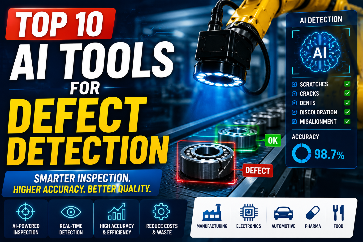 Top 10 AI Tools for Defect Detection