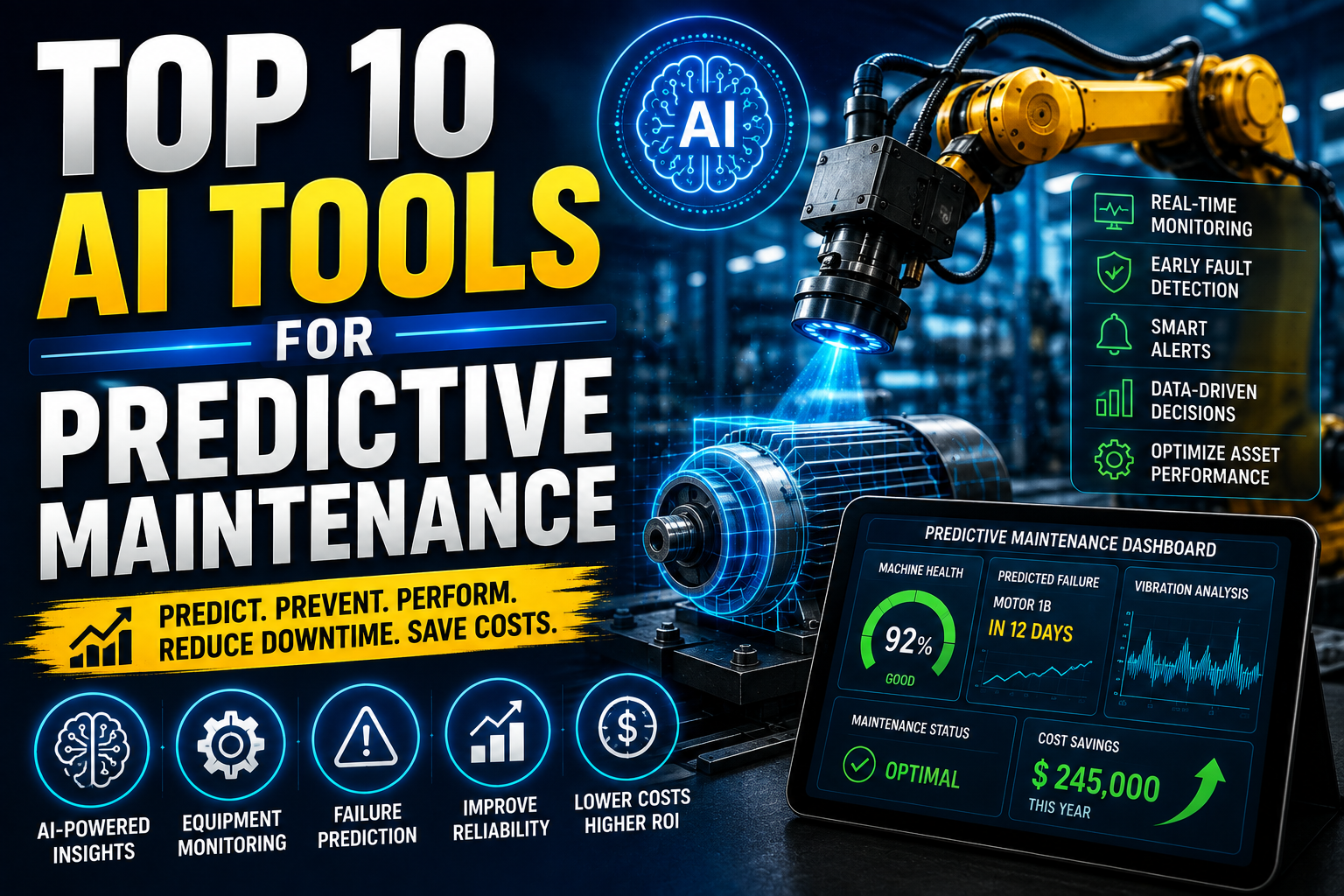 Top 10 AI Tools for Predictive Maintenance
