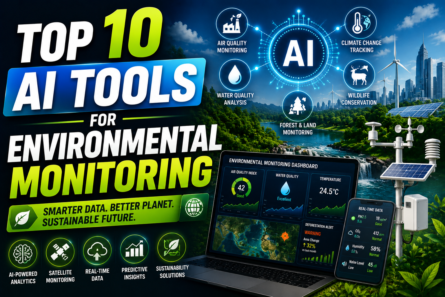 Top 10 AI Tools for Environmental Monitoring