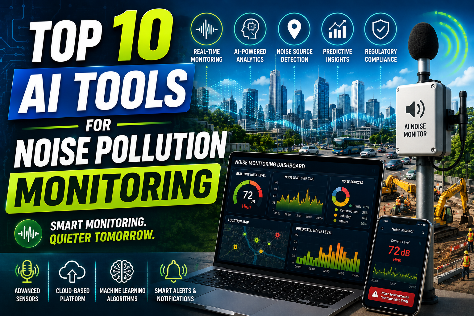 Top 10 AI Tools for Noise Pollution Monitoring