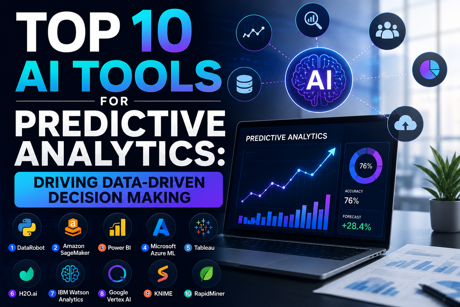 Top 10 AI Tools for Predictive Analytics: Driving Data-Driven Decision Making