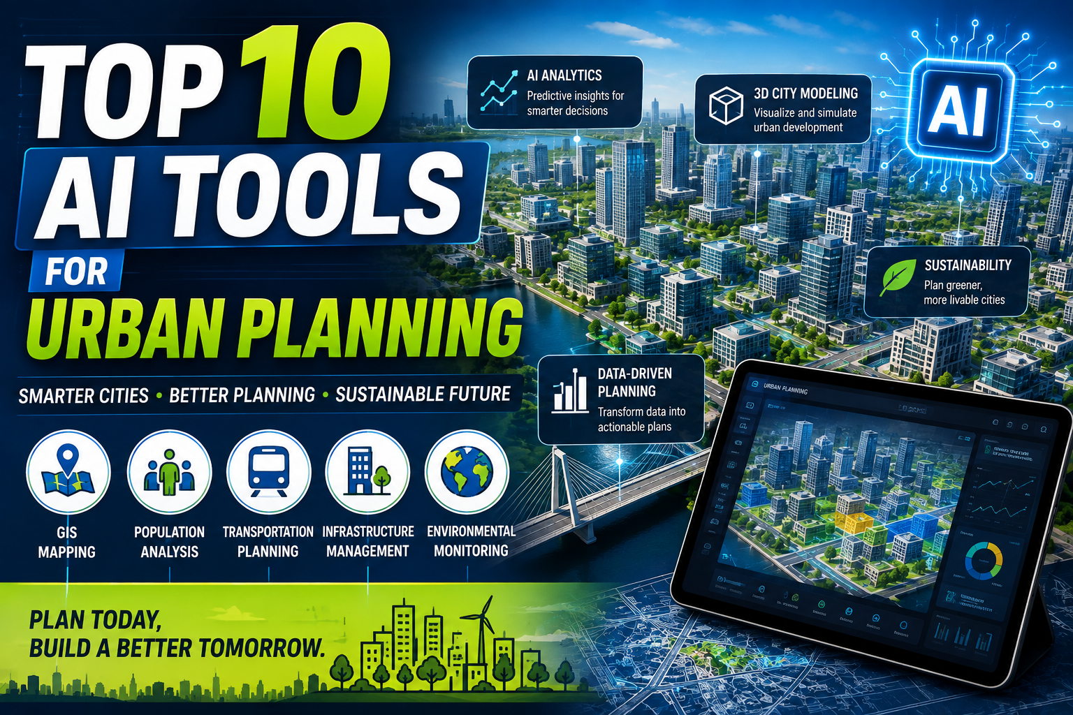 Top 10 AI Tools for Urban Planning (2026 Guide)