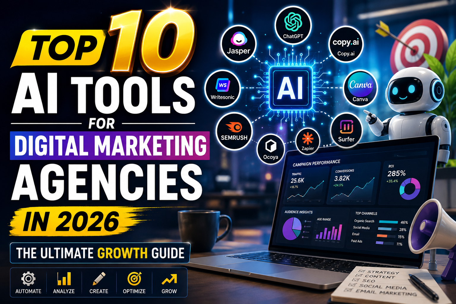 Top 10 AI Tools for Digital Marketing Agencies in 2026: The Ultimate Growth Guide