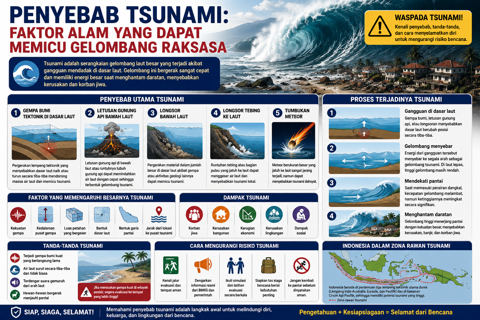 Penyebab Tsunami: Faktor Alam yang Dapat Memicu Gelombang Raksasa