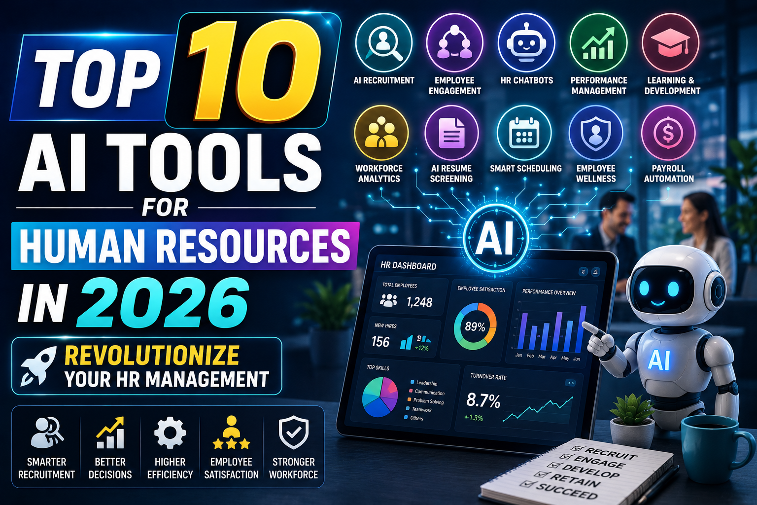 Top 10 AI Tools for Human Resources in 2026: Revolutionize Your HR Management