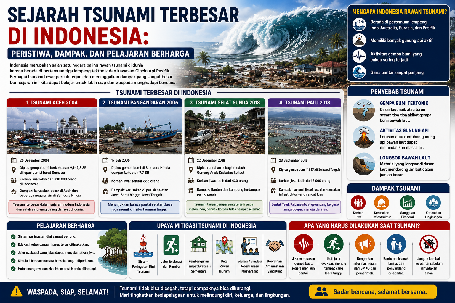 Sejarah Tsunami Terbesar di Indonesia: Peristiwa, Dampak, dan Pelajaran Berharga