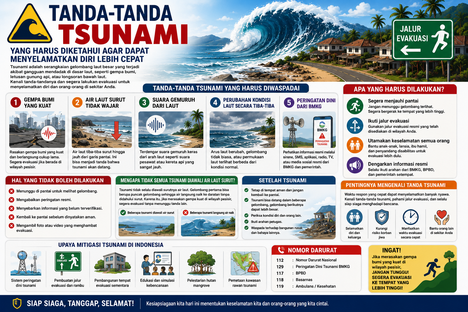 Tanda-Tanda Tsunami yang Harus Diketahui agar Dapat Menyelamatkan Diri Lebih Cepat