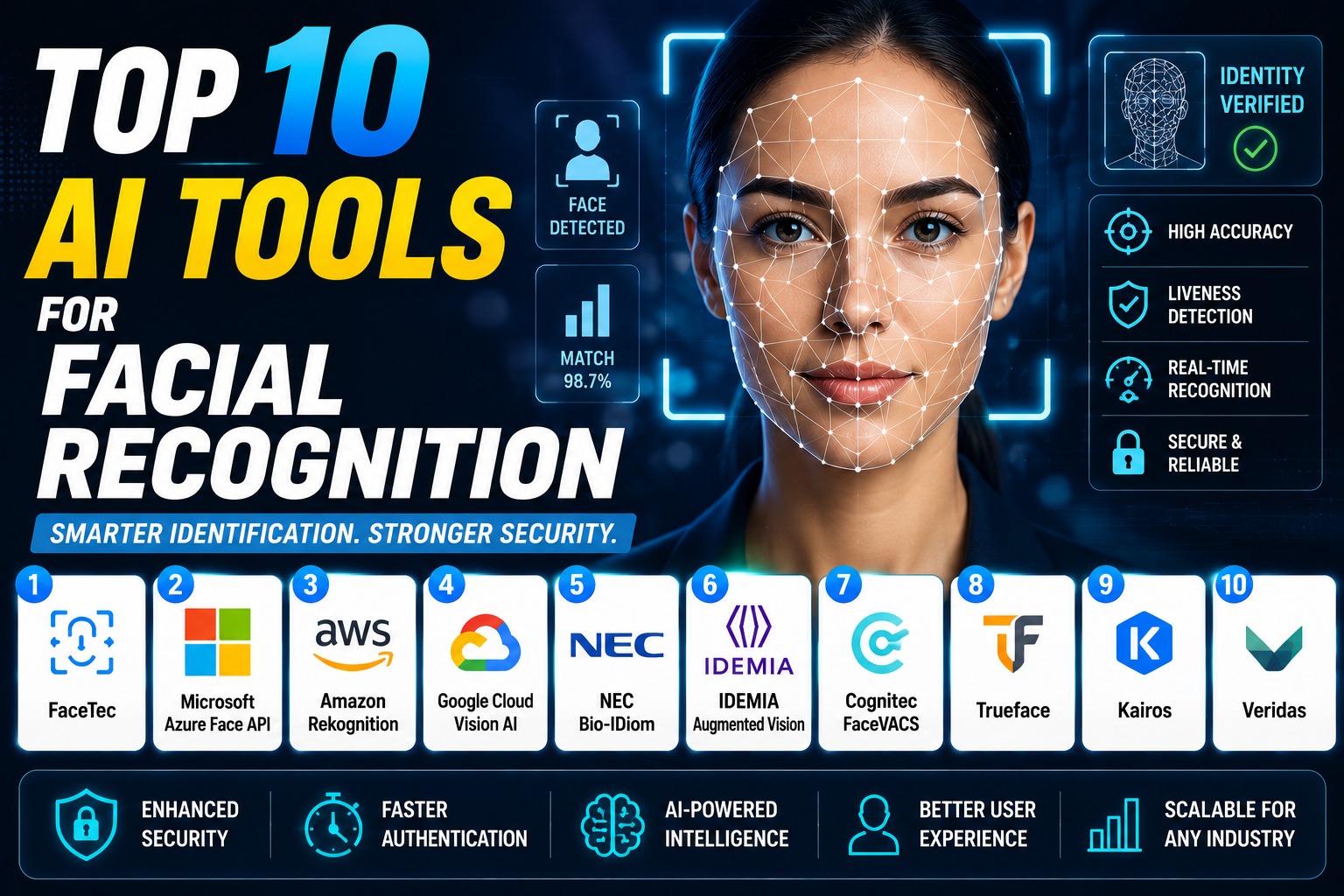 Top 10 AI Tools for Facial Recognition (2026 Guide)