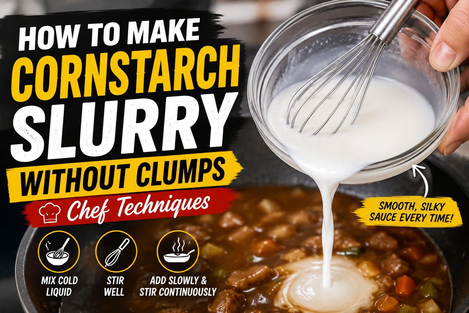 How to Make Cornstarch Slurry Without Clumps: Chef Techniques