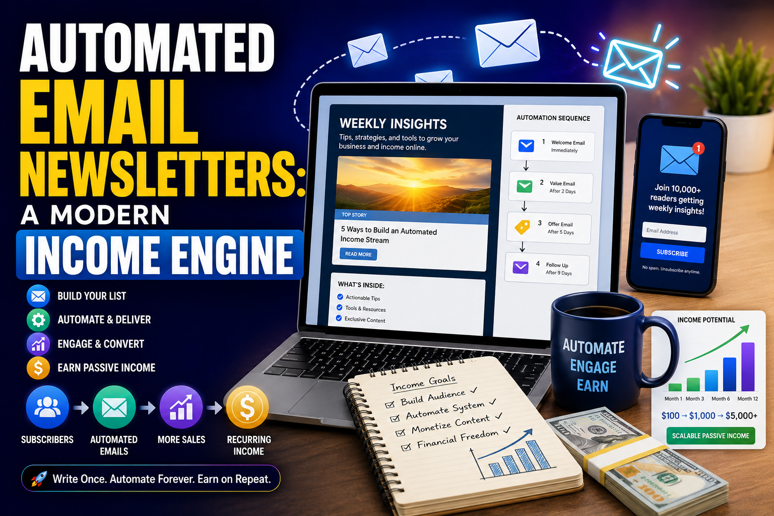 Automated Email Newsletters: A Modern Income Engine