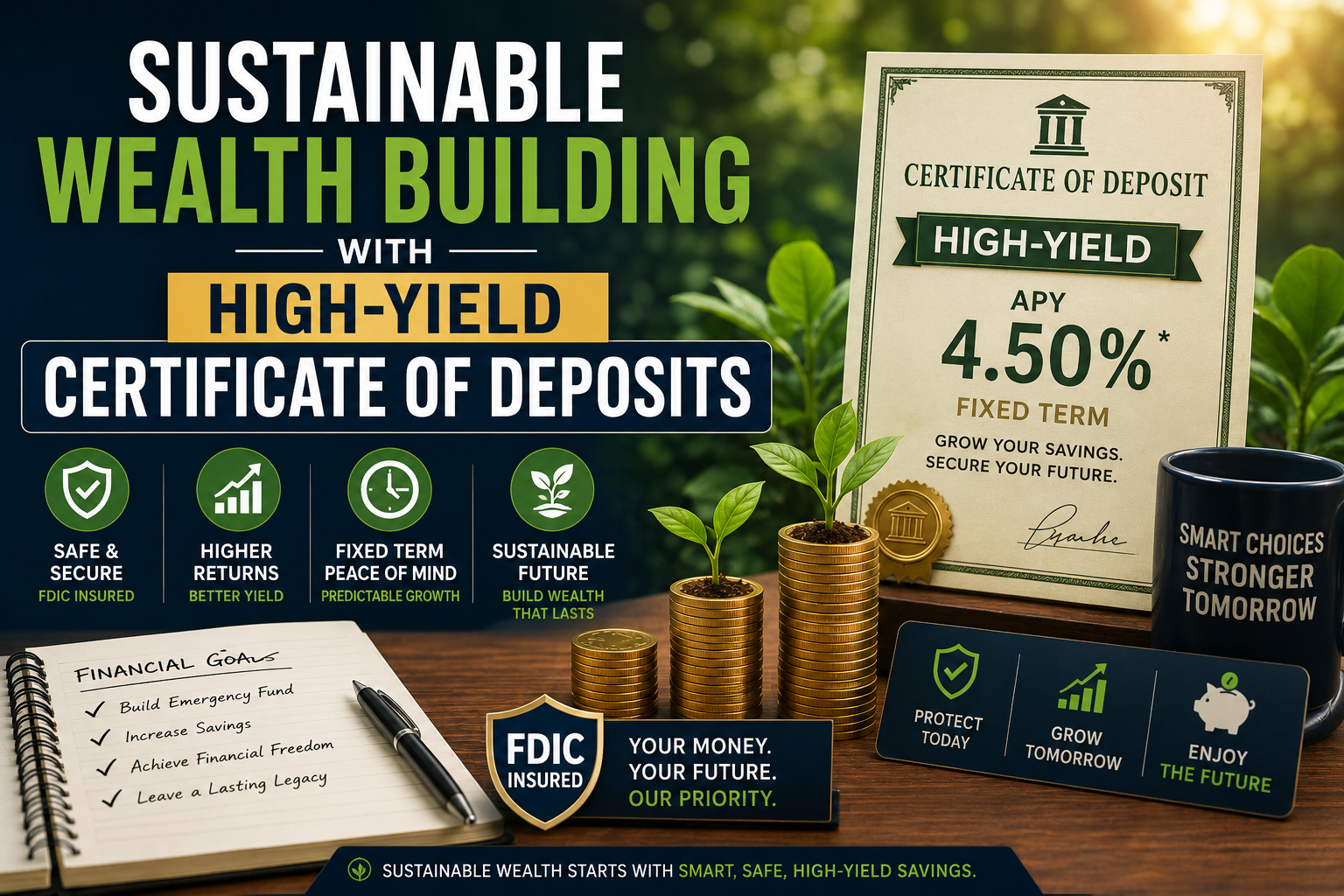 Sustainable Wealth Building with High-Yield Certificate of Deposits
