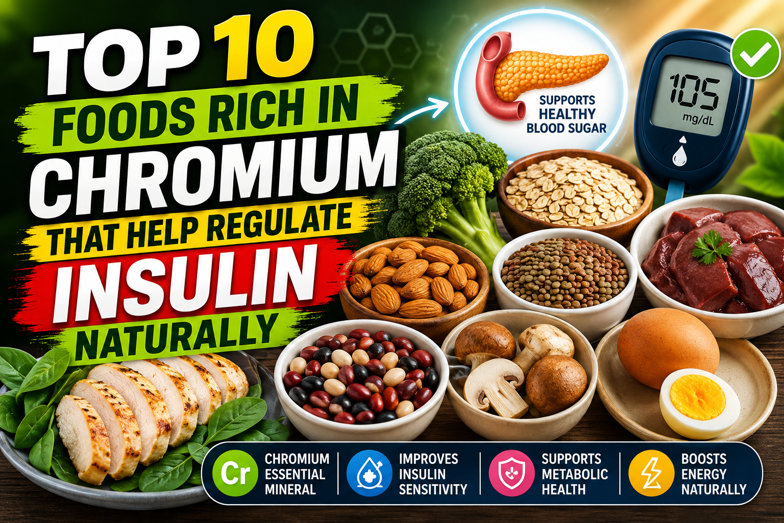 Top 10 Foods Rich in Chromium That Help Regulate Insulin Naturally