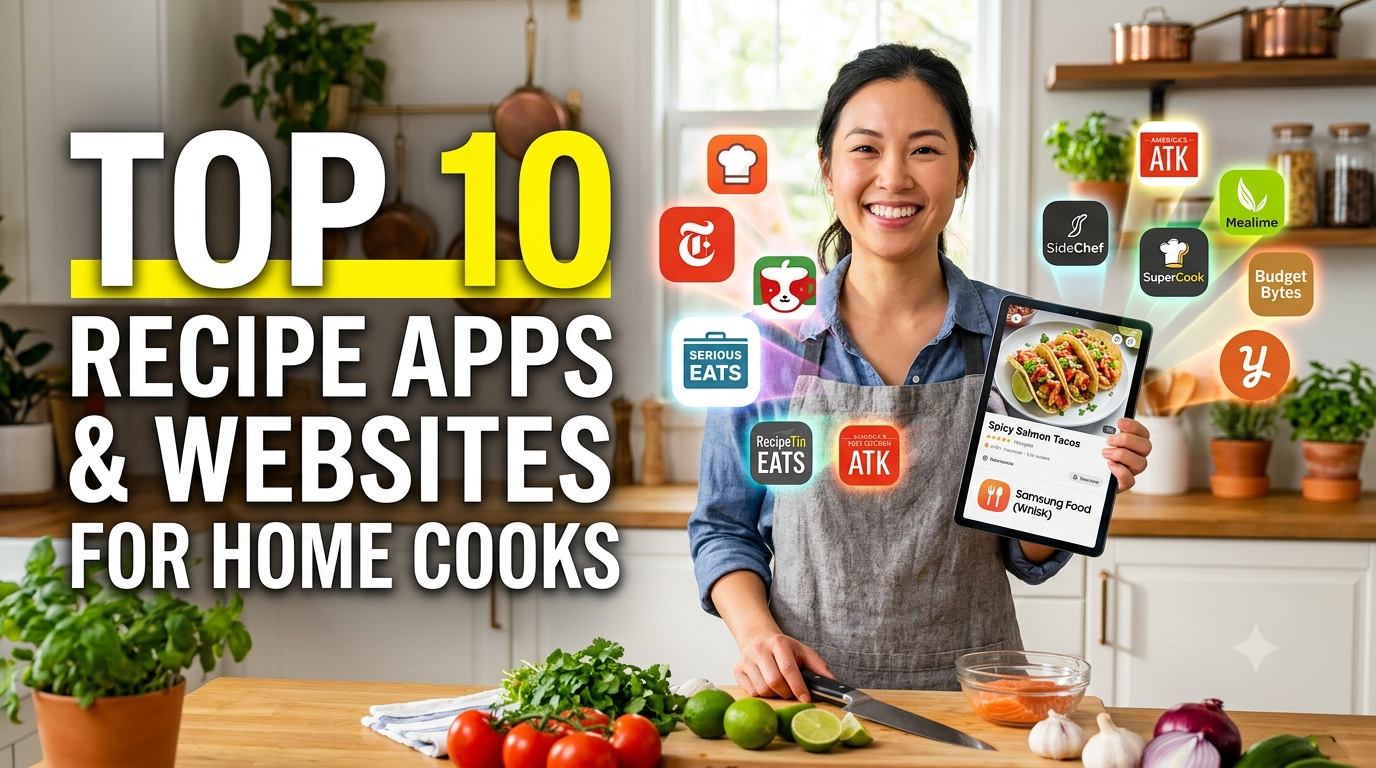 Top 10 Recipe Apps and Websites for Home Cooks