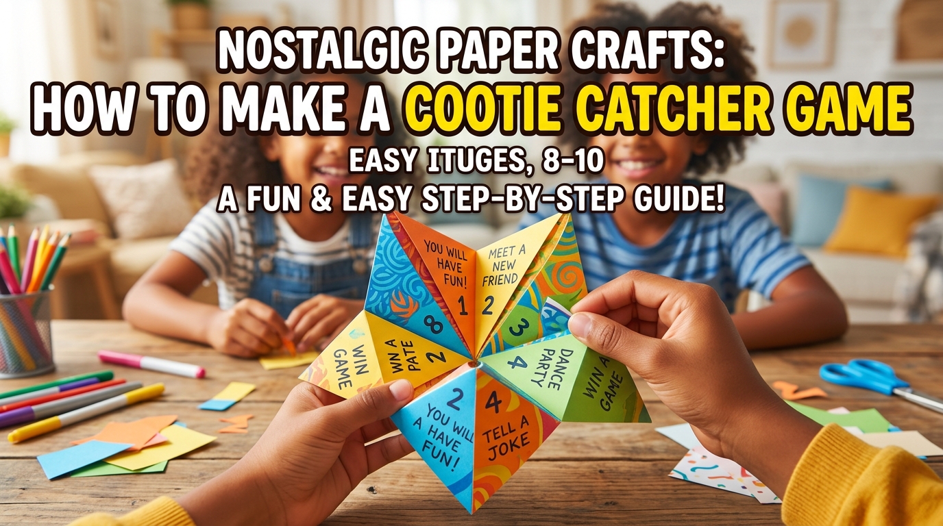 Nostalgic Paper Crafts: How to Make a Cootie Catcher Game