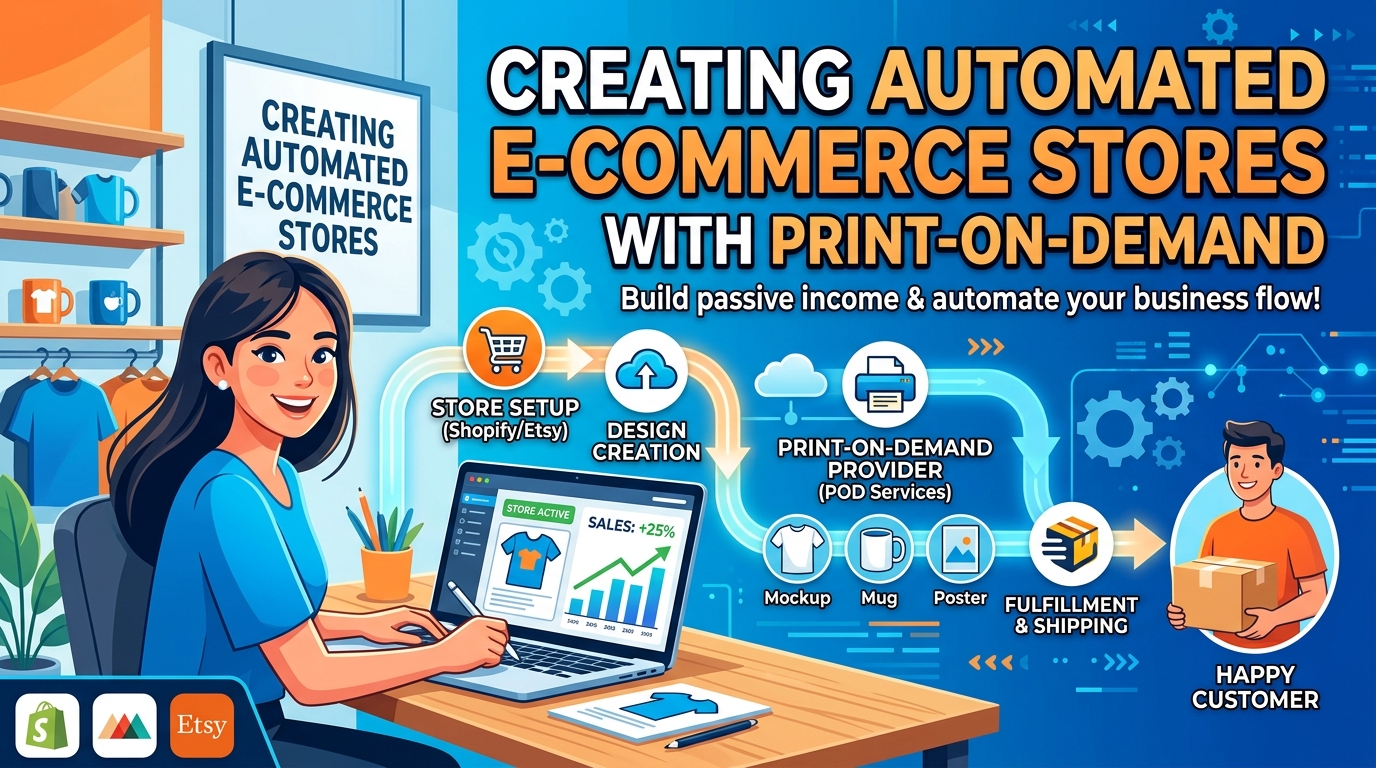 Creating Automated E-Commerce Stores with Print-on-Demand