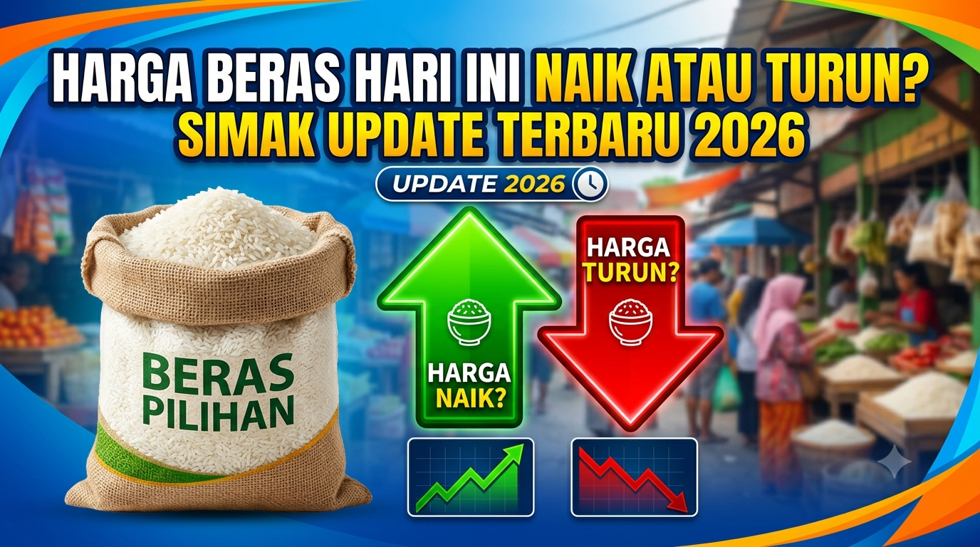 Harga Beras Hari Ini Naik atau Turun? Simak Update Terbaru 2026