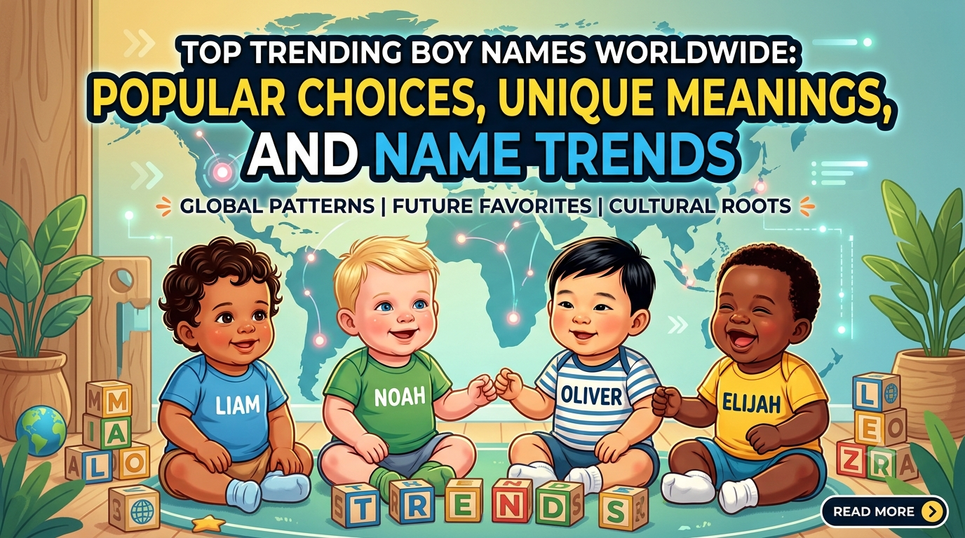 Top Trending Boy Names Worldwide: Popular Choices, Unique Meanings, and Name Trends