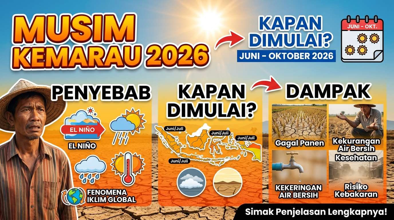 Musim Kemarau 2026: Kapan Dimulai, Penyebab, dan Dampaknya bagi Masyarakat