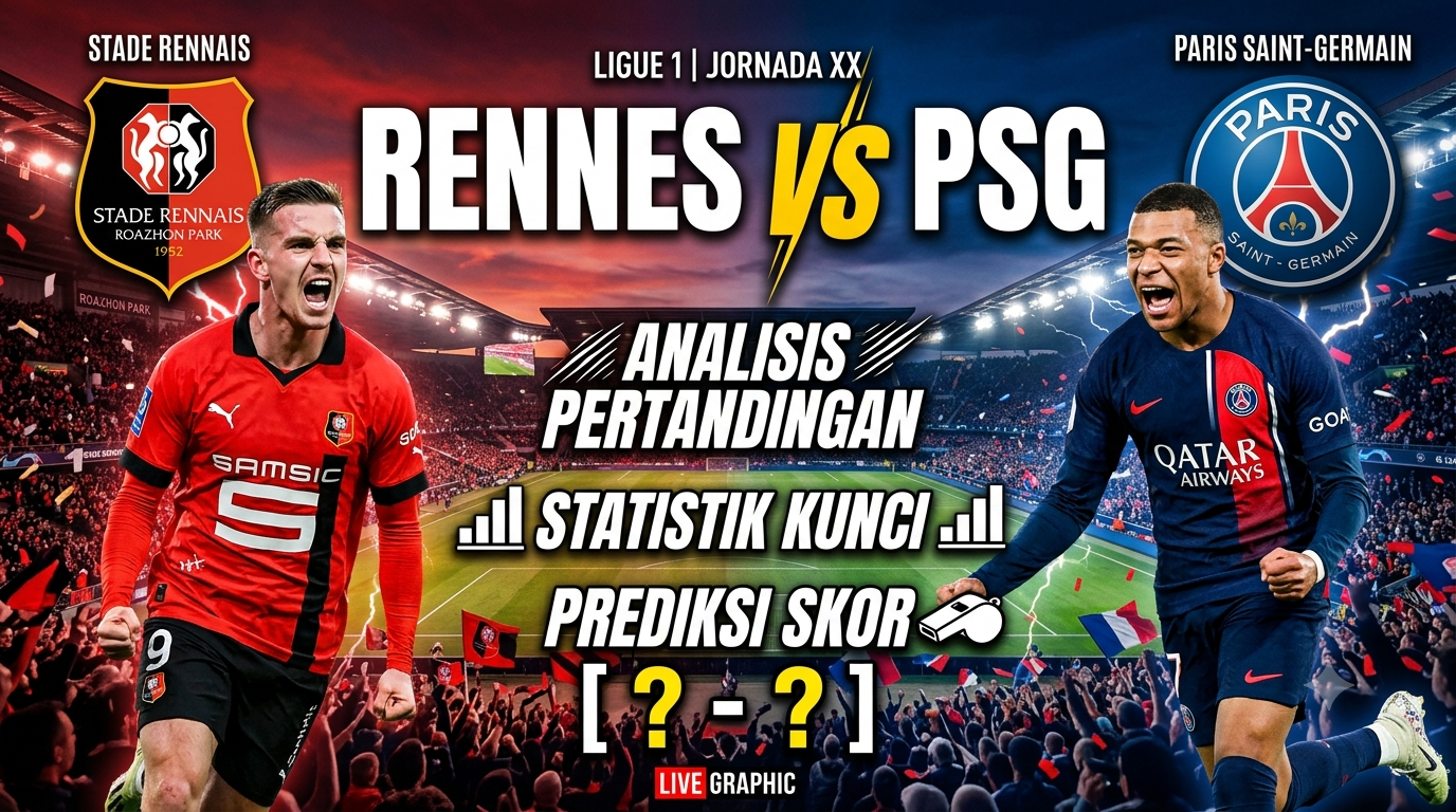 Rennes vs PSG: Analisis Pertandingan, Statistik, dan Prediksi Skor