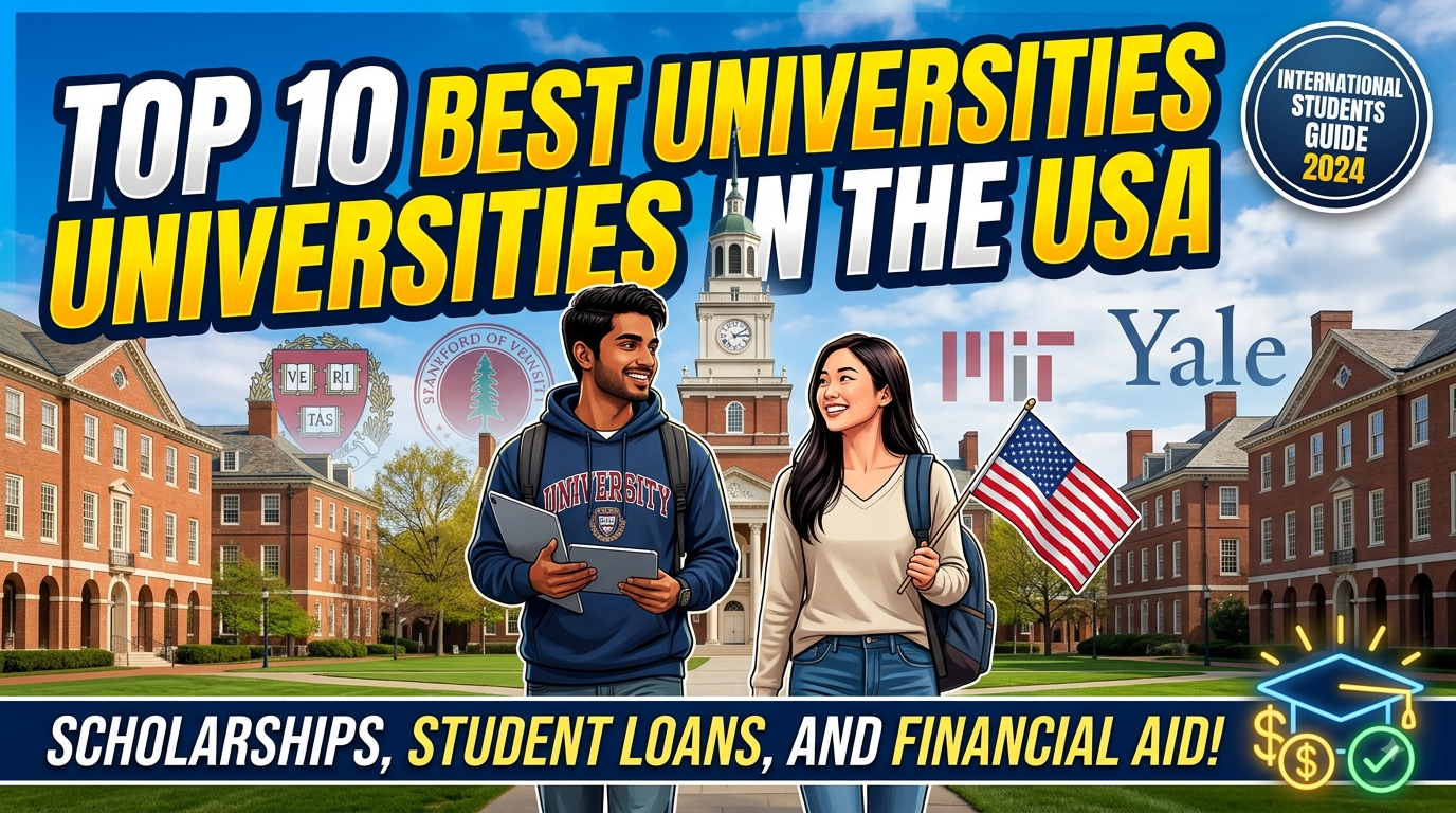 Top 10 Best Universities in the USA for International Students: Scholarships, Student Loans, and Financial Aid