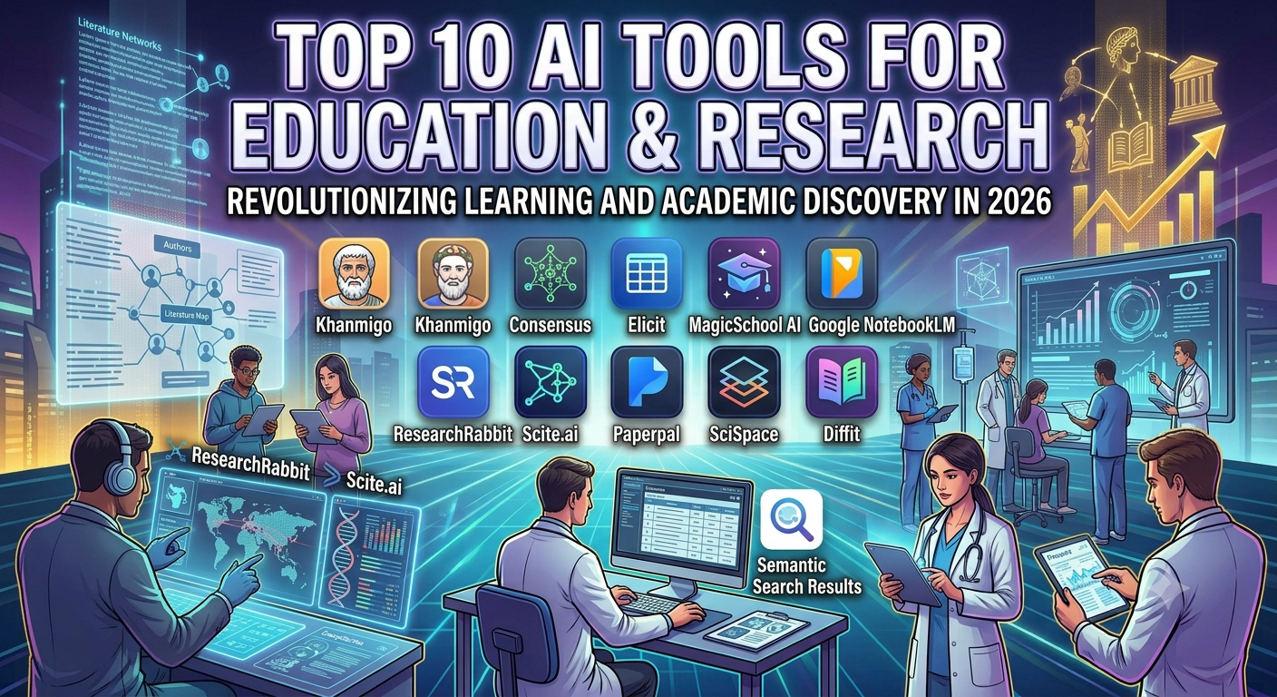 Top 10 AI Tools for Education and Research in 2026: Revolutionizing Learning and Academic Discovery