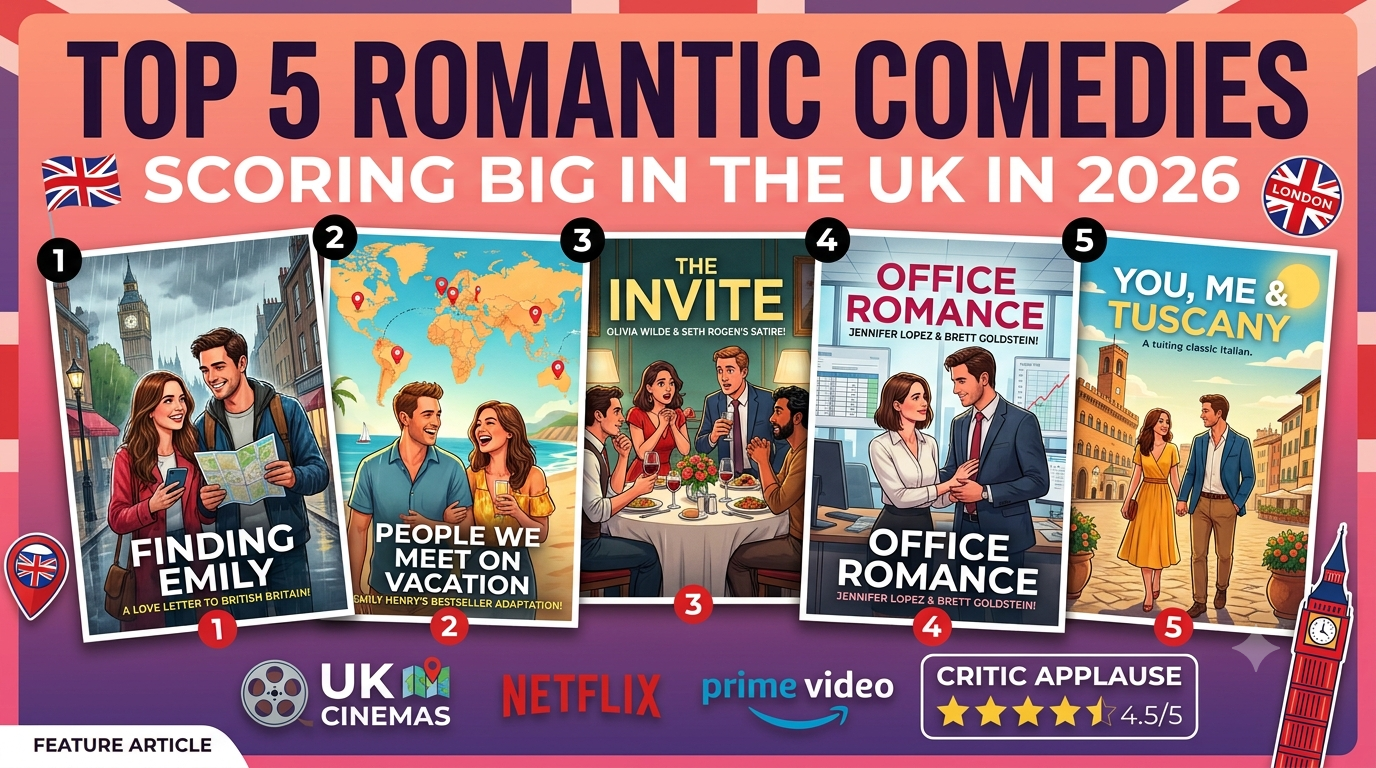 Top 5 Romantic Comedies Scoring Big in the UK in 2026