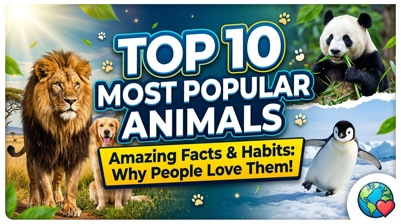 Top 10 Most Popular Animals in the World: Amazing Facts, Habits, and Reasons People Love Them
