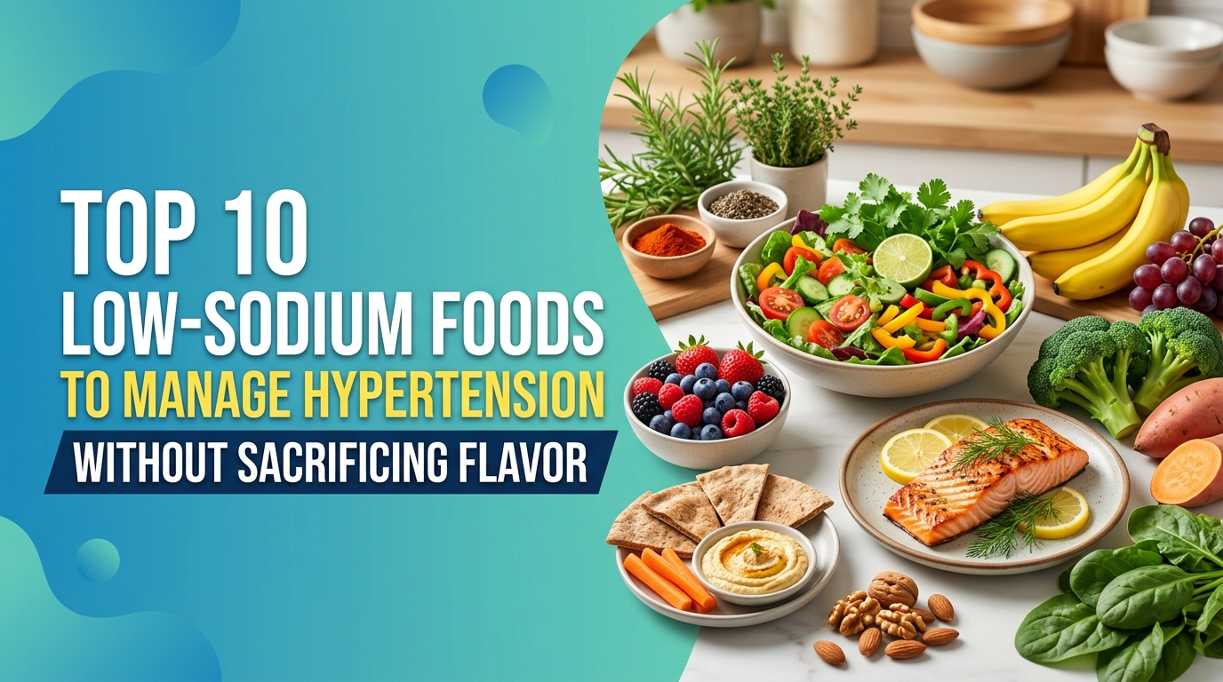 Top 10 Low-Sodium Foods to Manage Hypertension Without Sacrificing Flavor