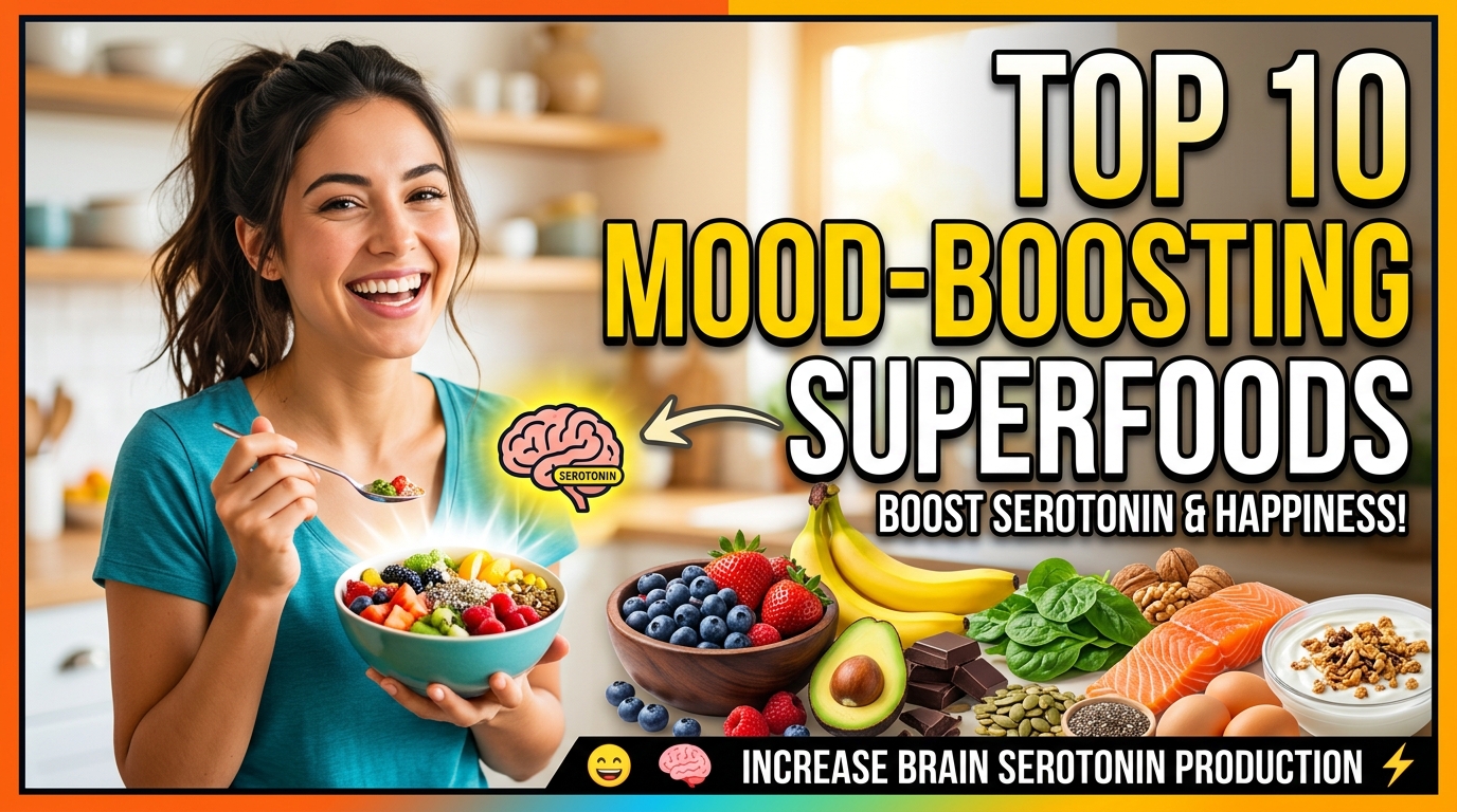 Top 10 Mood-Boosting Superfoods That Increase Brain Serotonin Production
