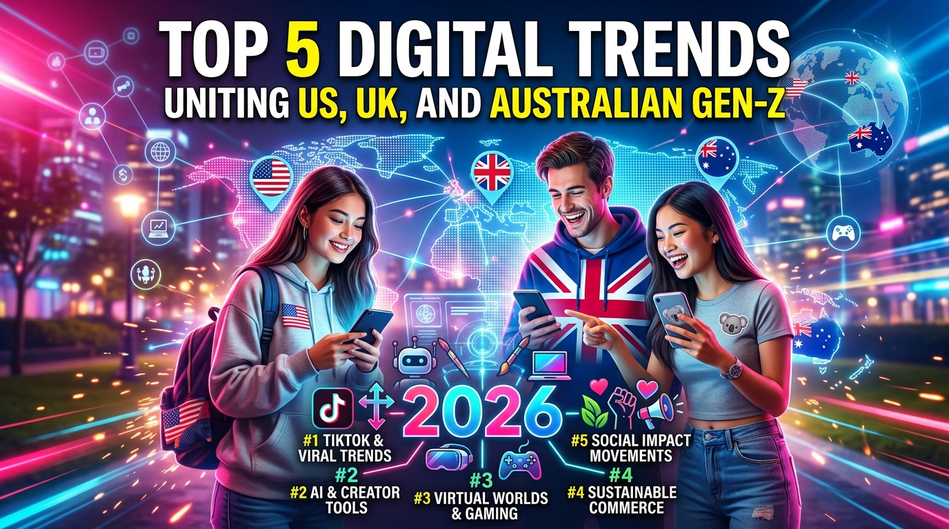Top 5 Digital Trends Uniting US, UK, and Australian Gen-Z in 2026