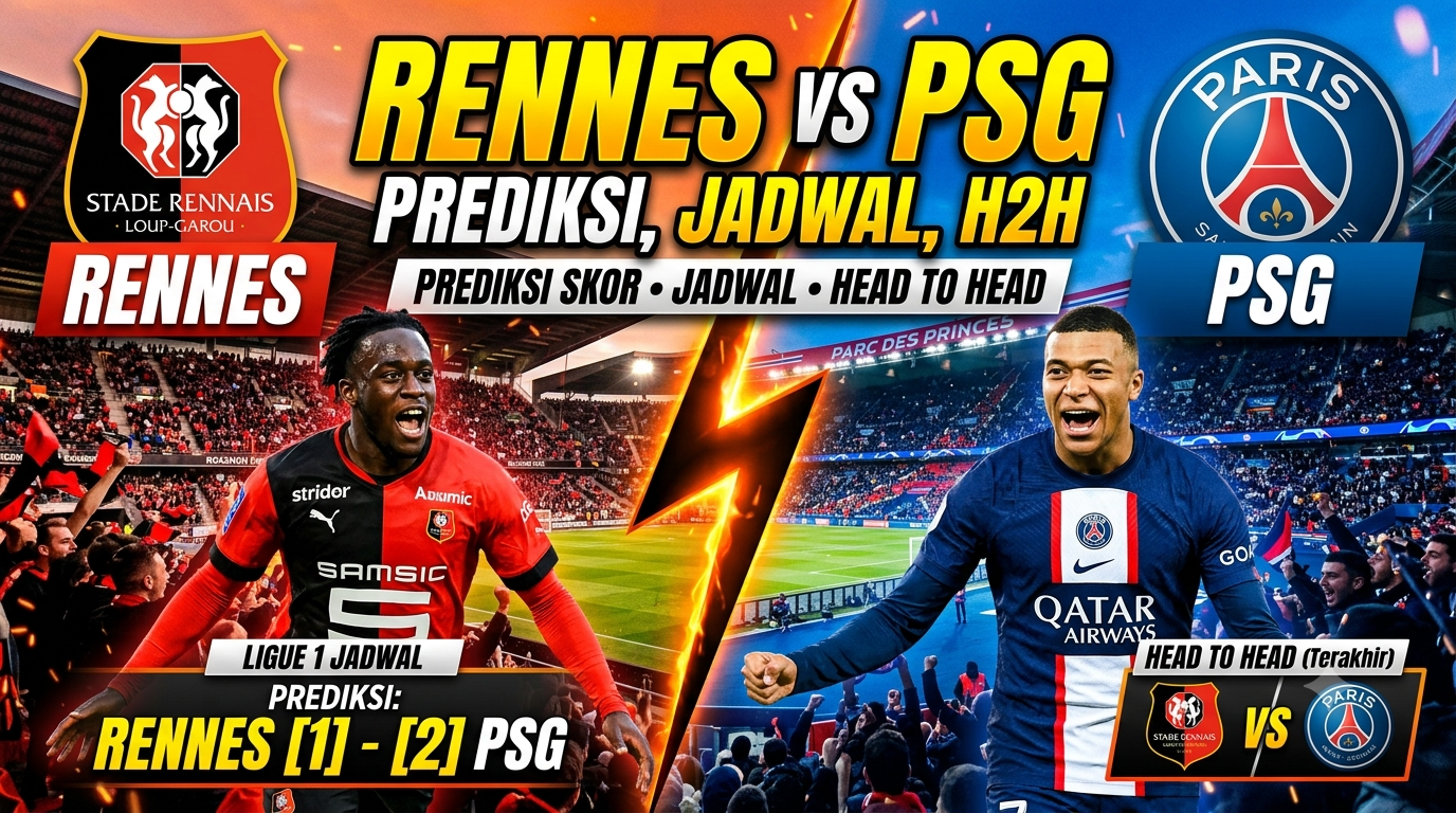 Rennes vs PSG: Prediksi skor, jadwal, dan head to head