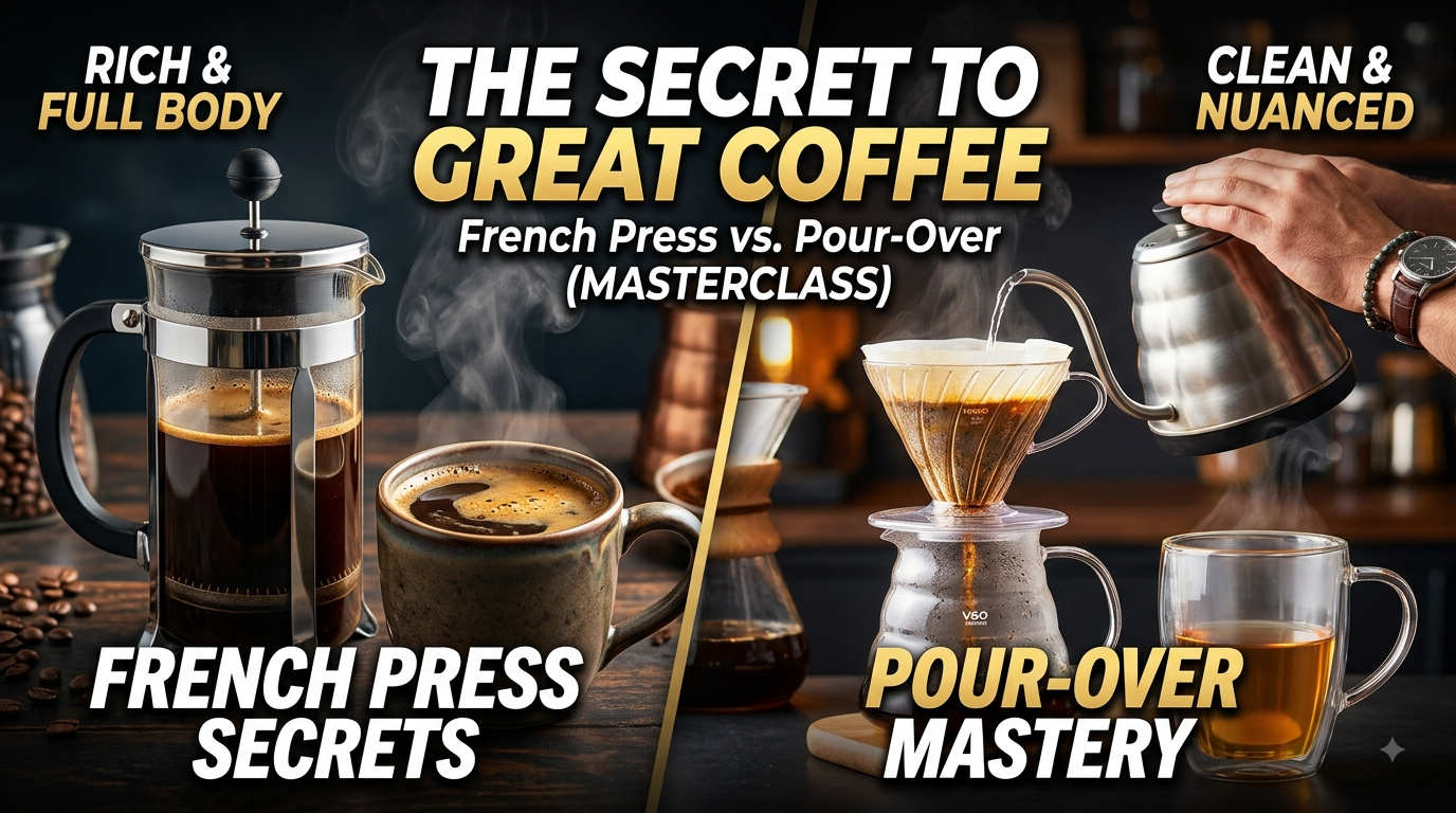 The Secret to Making Great French Press and Pour-Over Coffee