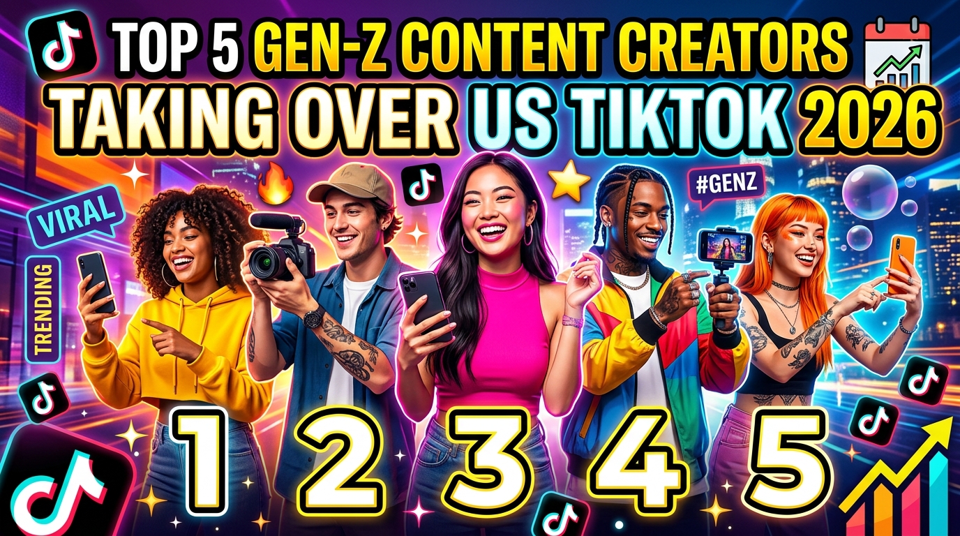 Top 5 Gen-Z Content Creators Taking Over US TikTok in 2026