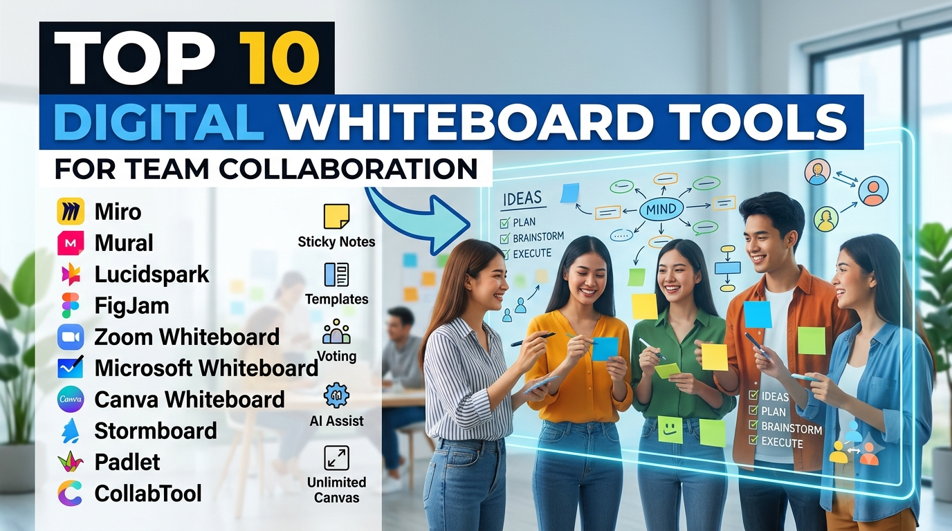 Top 10 Digital Whiteboard Tools for Team Collaboration